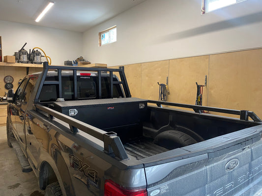 Headache Rack, Caps & Rails, Rear Rack & Fuel Tank/Tool Box Combo