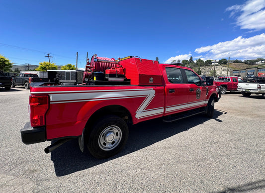Custom Tool/Stretcher Box for Vernon Fire Rescue F350 Wildland Fire Truck