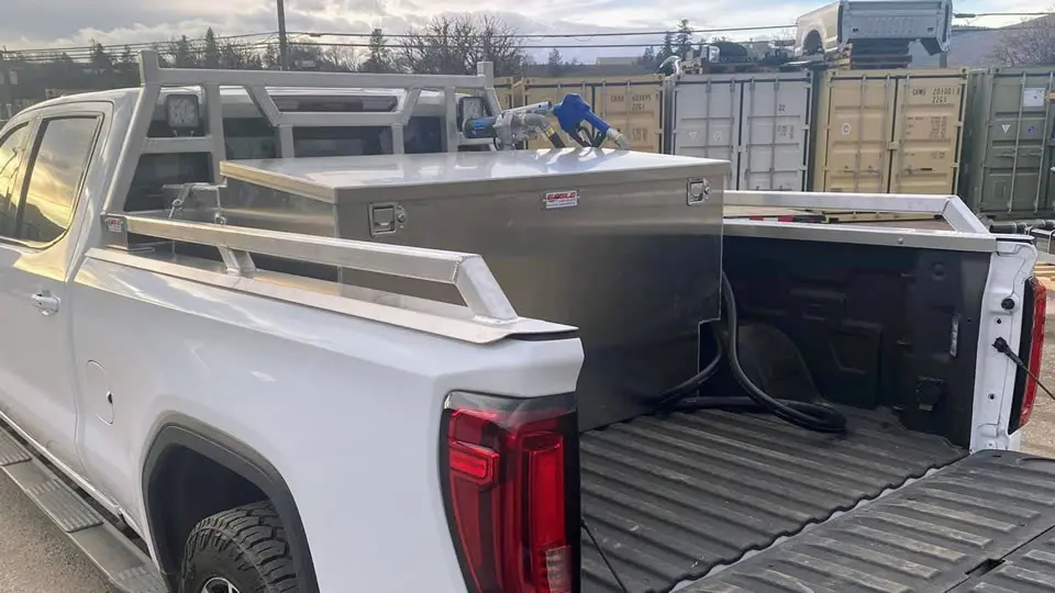 Headache rack, caps & rails and fuel tank / tool box combo for pickup trucks